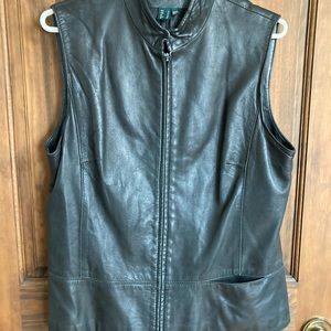 Leather vest